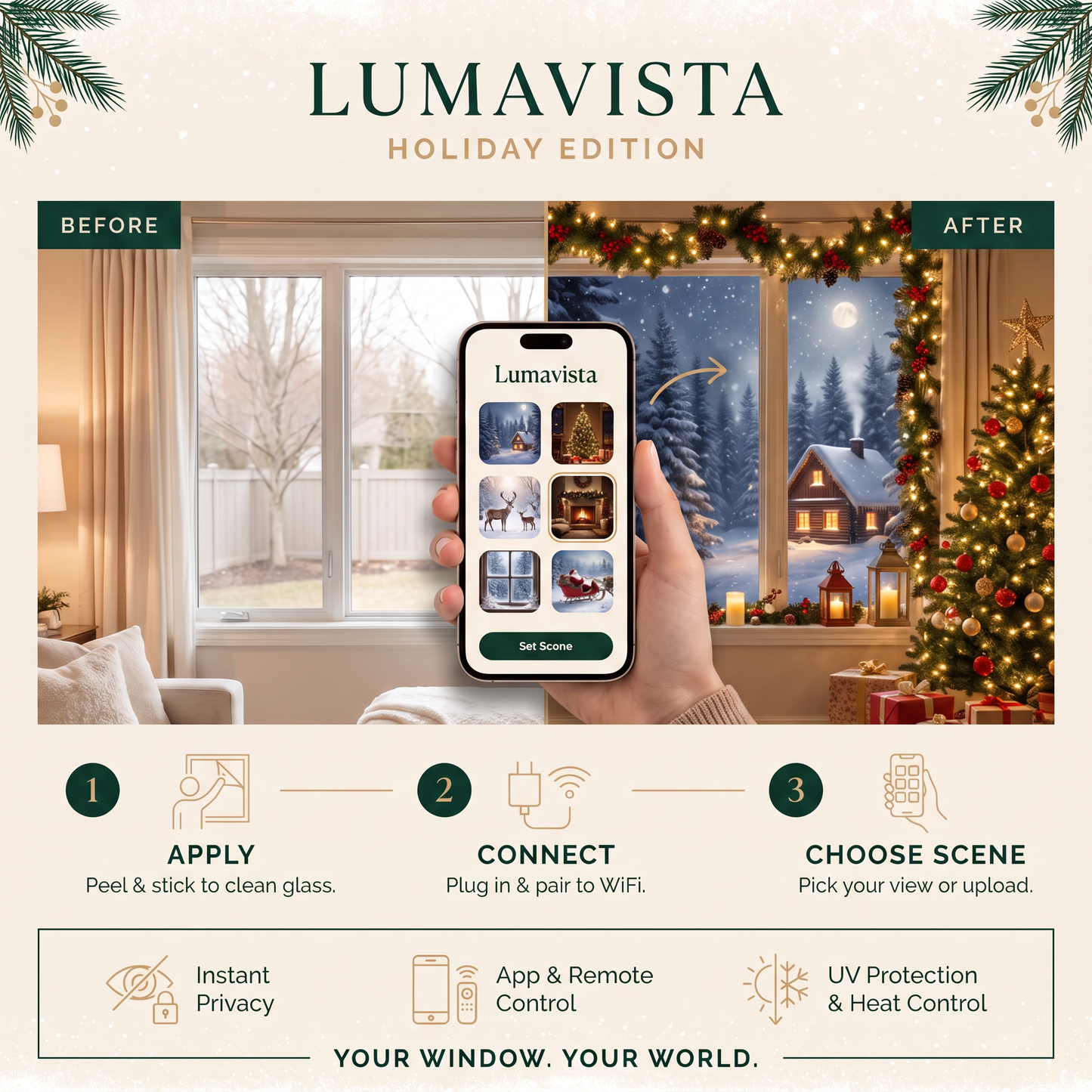 Lumavista™ Magic Window Film